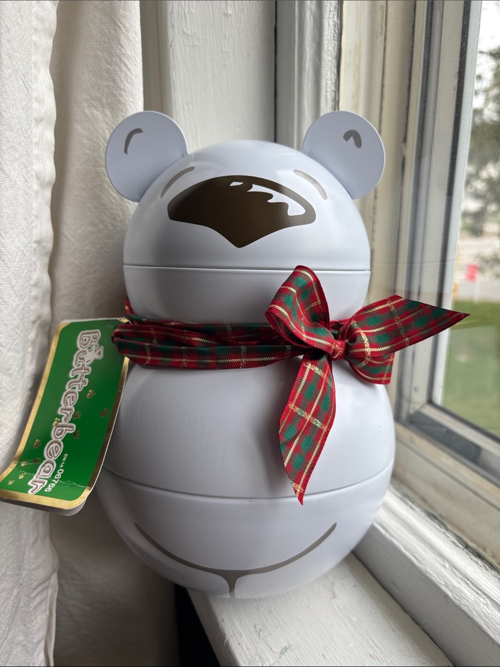 Lush Butterbear 10” Decorative Metal Storage Tin Rare Christmas Collector’s find - Picture 15 of 16